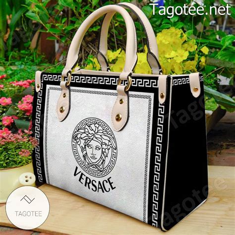 versace black and white purse